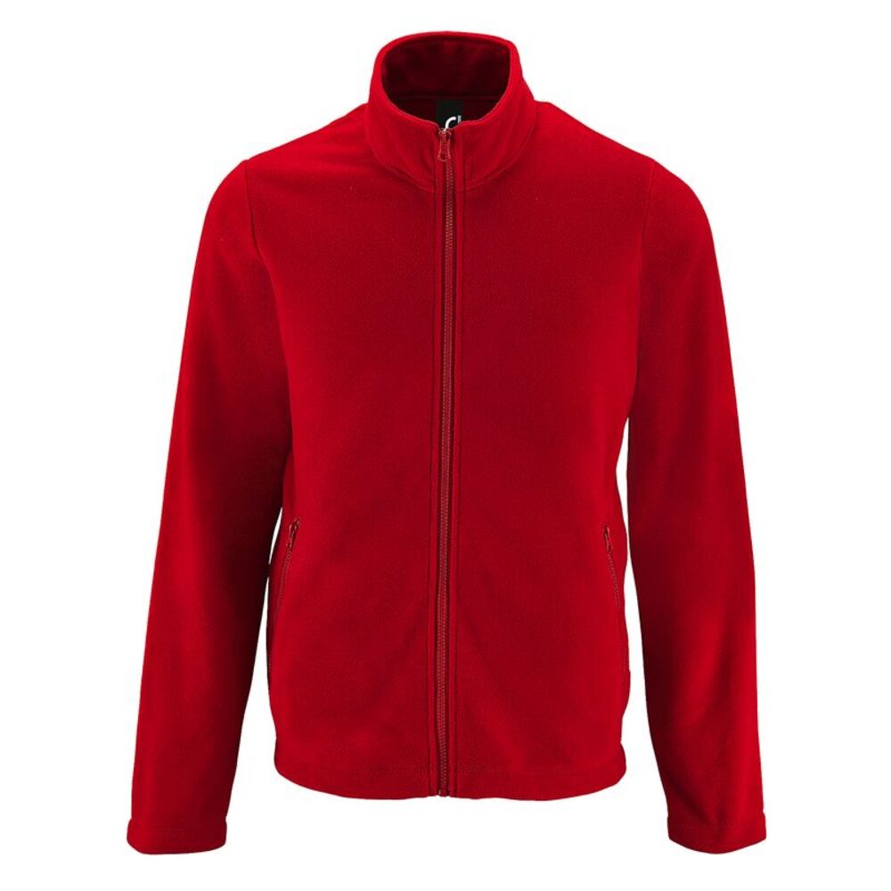 SOLS Mens Norman Fleece Jacket / Red